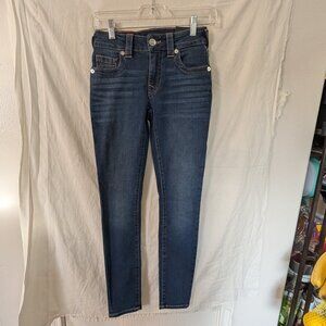 NWT True Religion Jennie Curvy Mid Rise Super Skinny Jeans